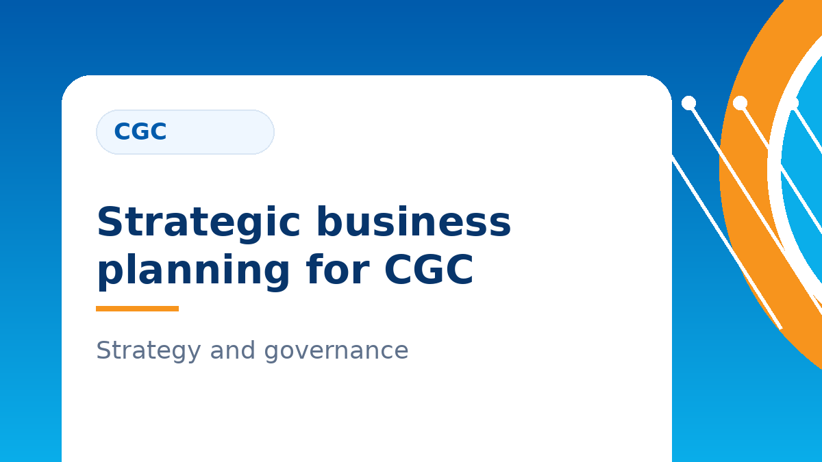 Strategic business planning for Credit Guarantee Corporation